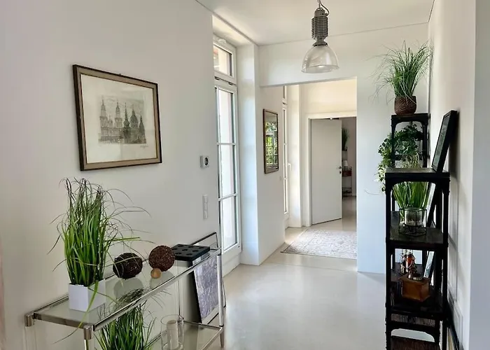 Daire Luxus-apartment In Historischer Villa, Balkon & Lift, Naehe Therme *